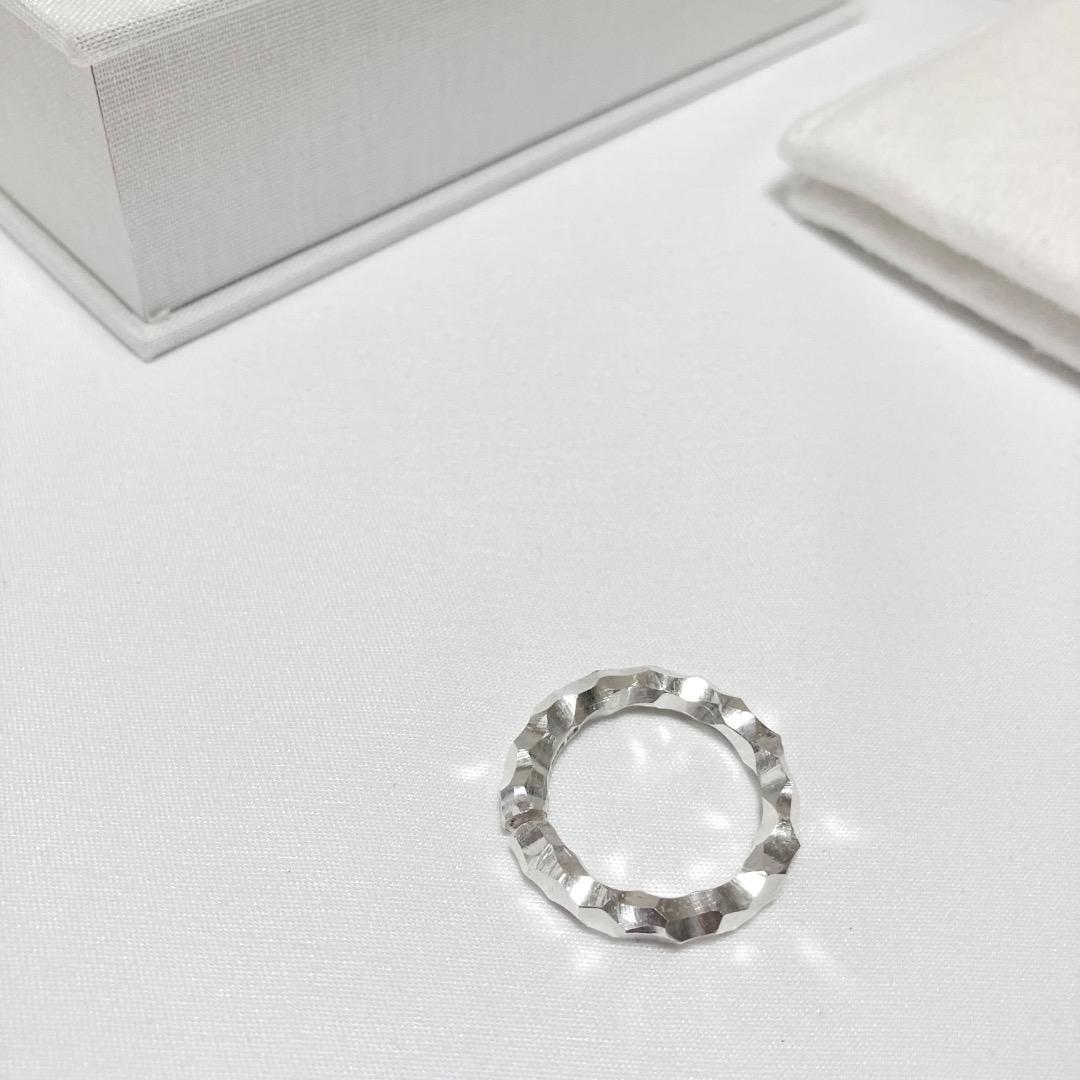 新品 62 All Blues シルバーリング 銀 指輪 カフ 岩 18200