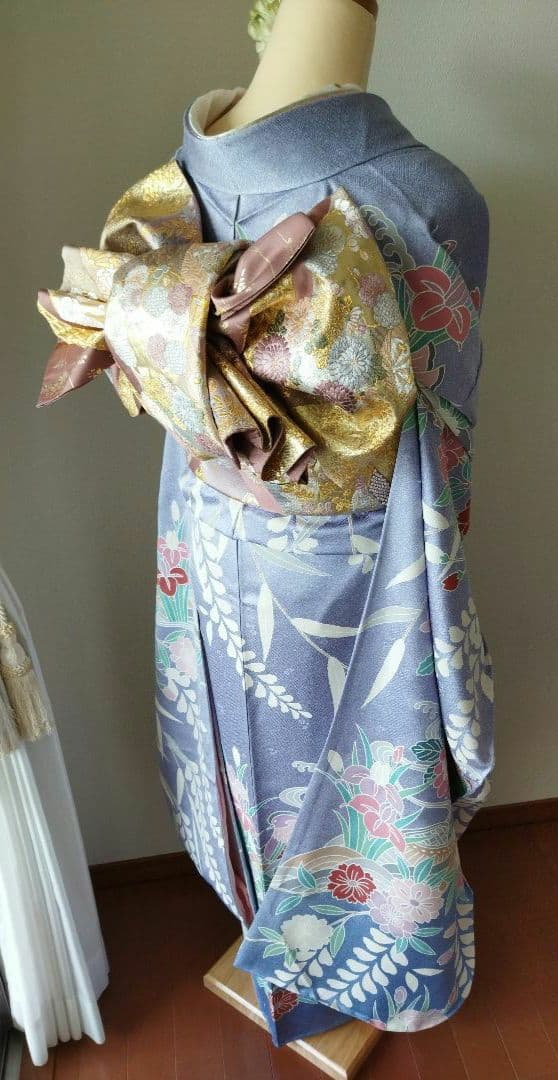 PPP様☆385.琥珀糖みたい　儚可愛い振袖7点セット　正絹　フルセット　成人式