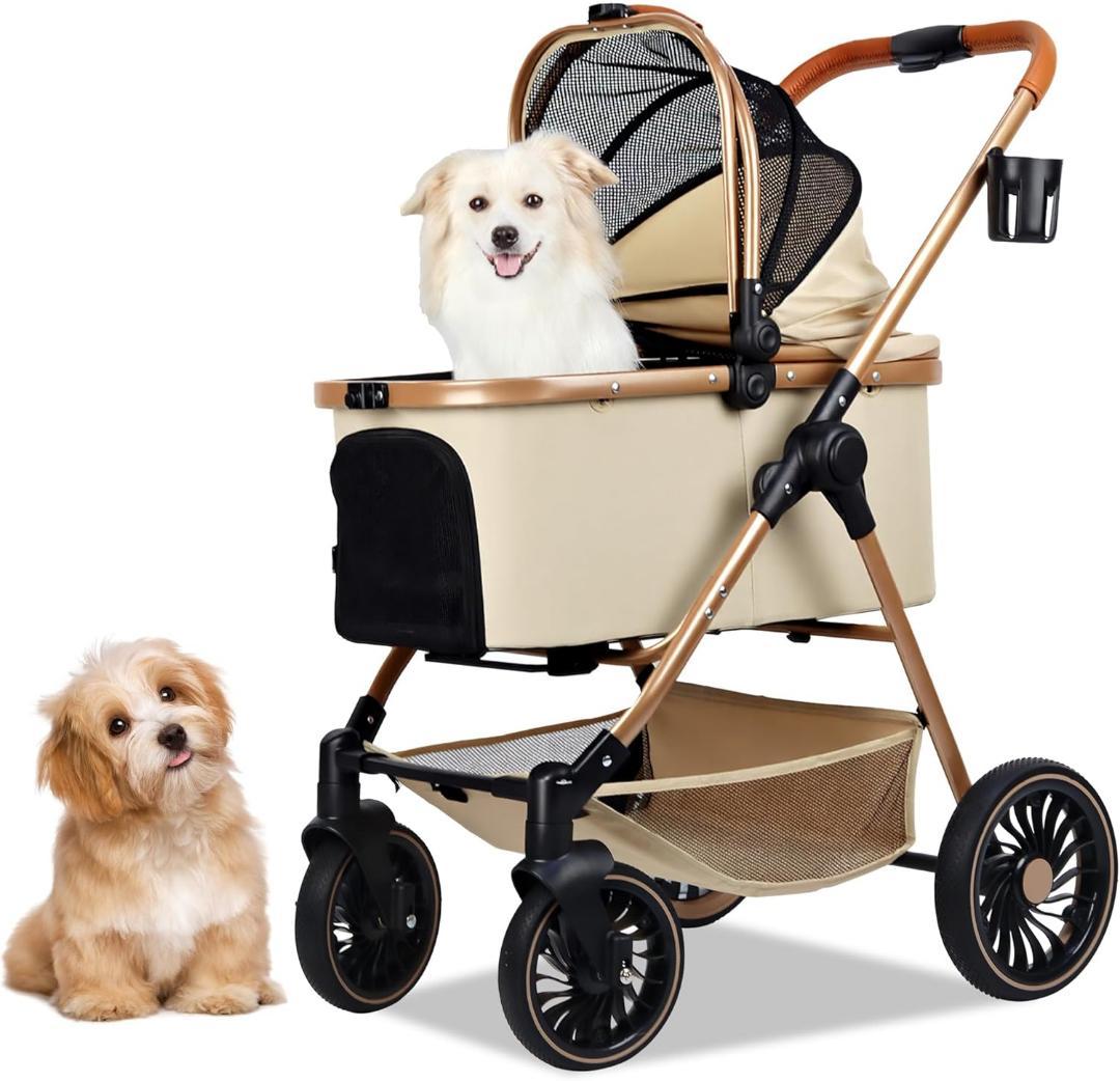 ペットカート 犬 バギー 4輪 小型犬 中型 ワンタッチ折り畳み 分離式