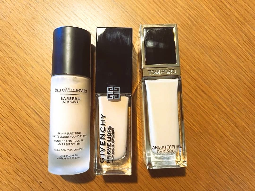 トムフォード、ジバンシー、ベアミネラル　リキッドファンデーション　セット