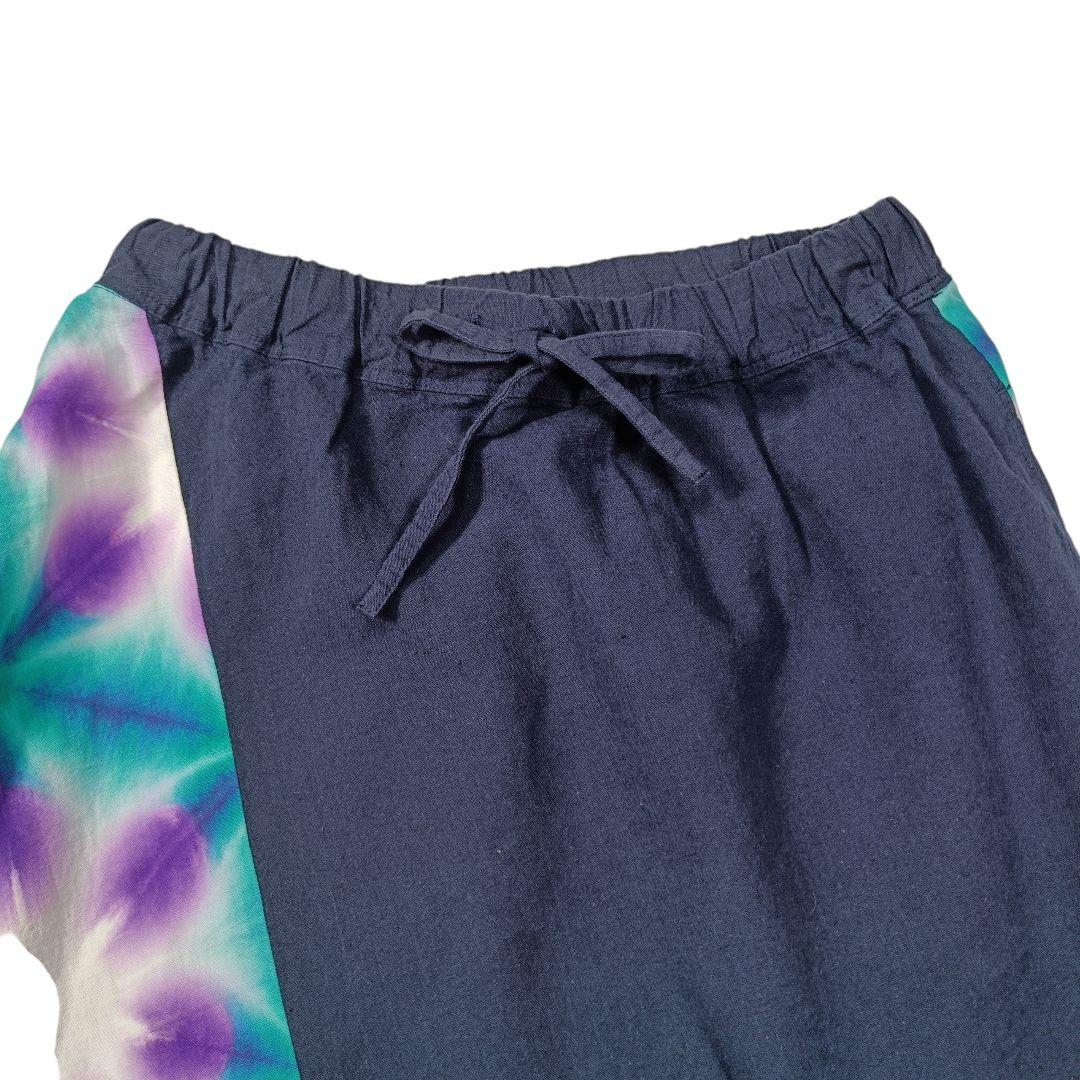 sousou ソウソウ たばた絞 伊勢木綿 20/20 麻混 富士 雪花 花菖蒲