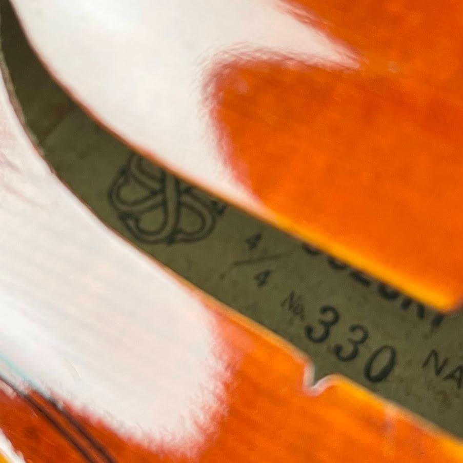 極美品●鈴木バイオリン● No.330 4/4 ビンテージ 1973年製 極虎杢