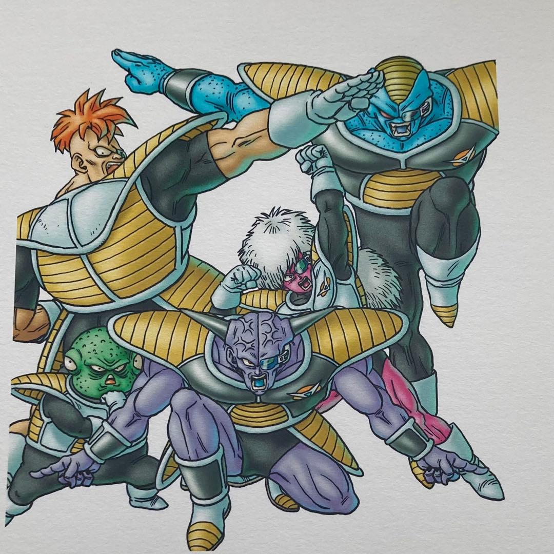 ドラゴンボール　完全版コミックス表紙絵　複製原画　ギニュー特戦隊　鳥山明