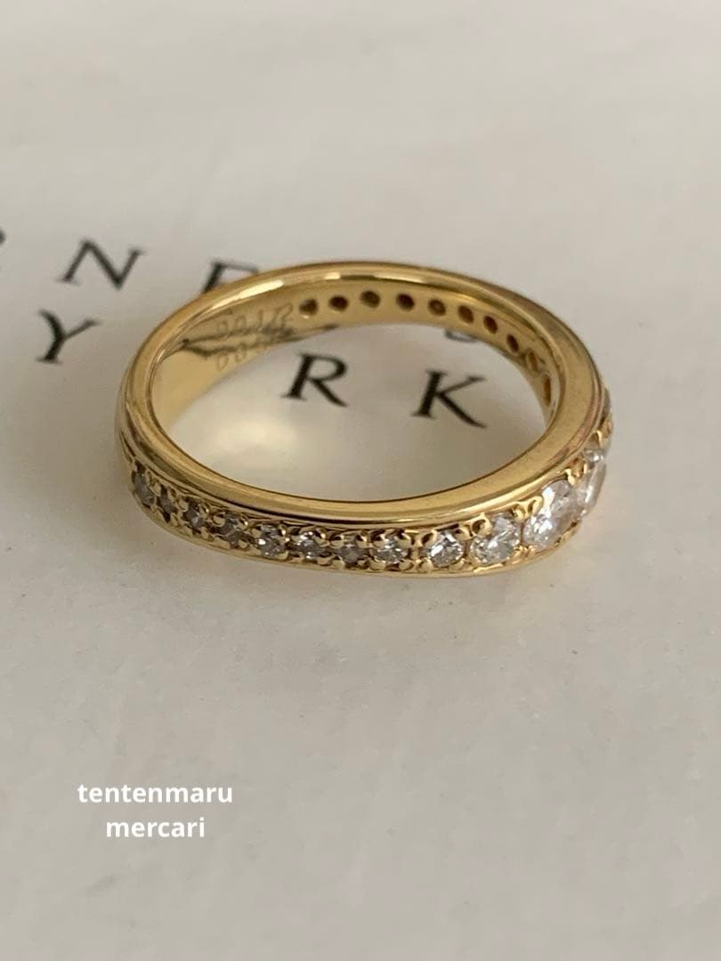 K18 ☆ ダイヤモンドエタニティリング ☆ オーダーメイド・10号・4.6g