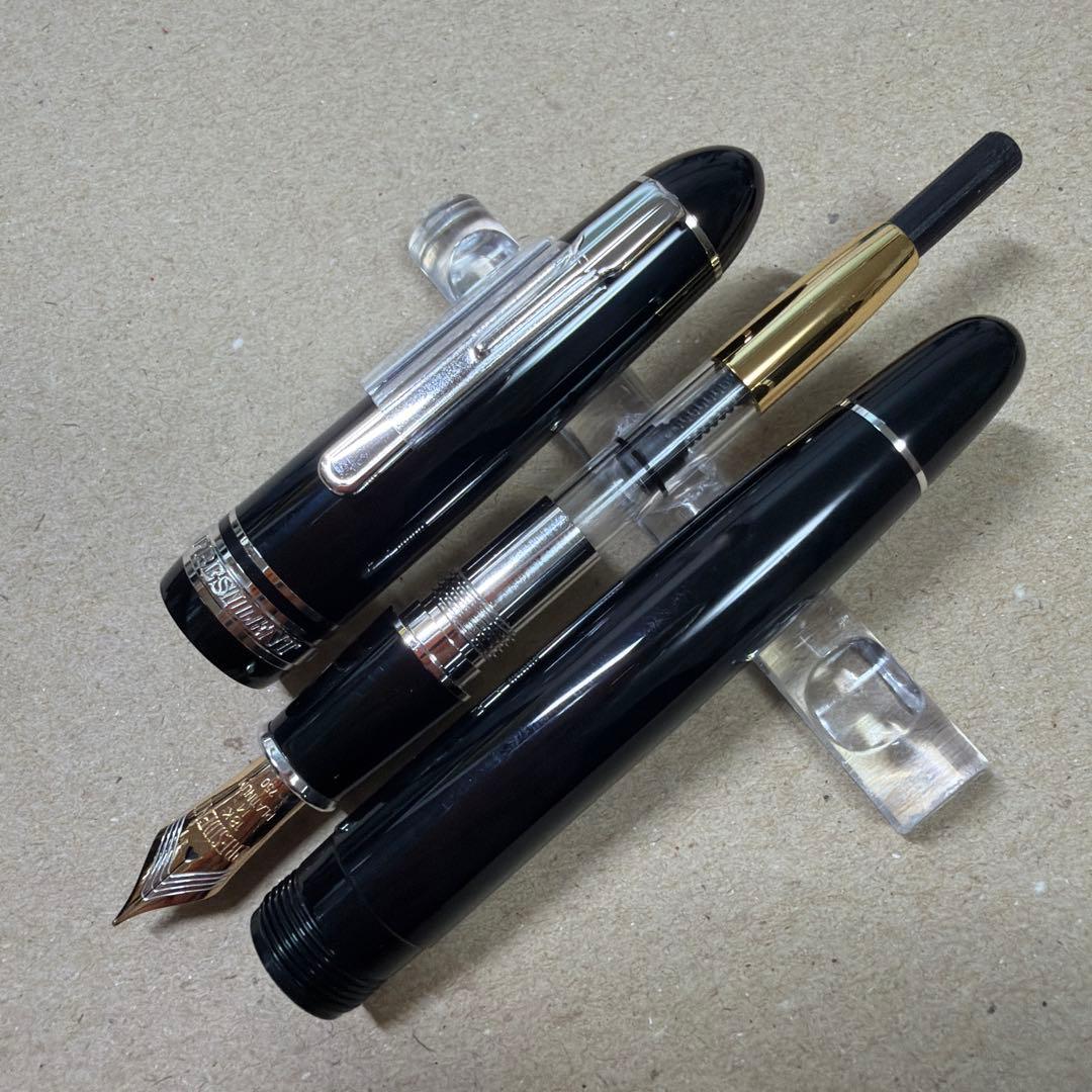 新品 プラチナ 万年筆 プレジデント 18k M PTB-25000PR