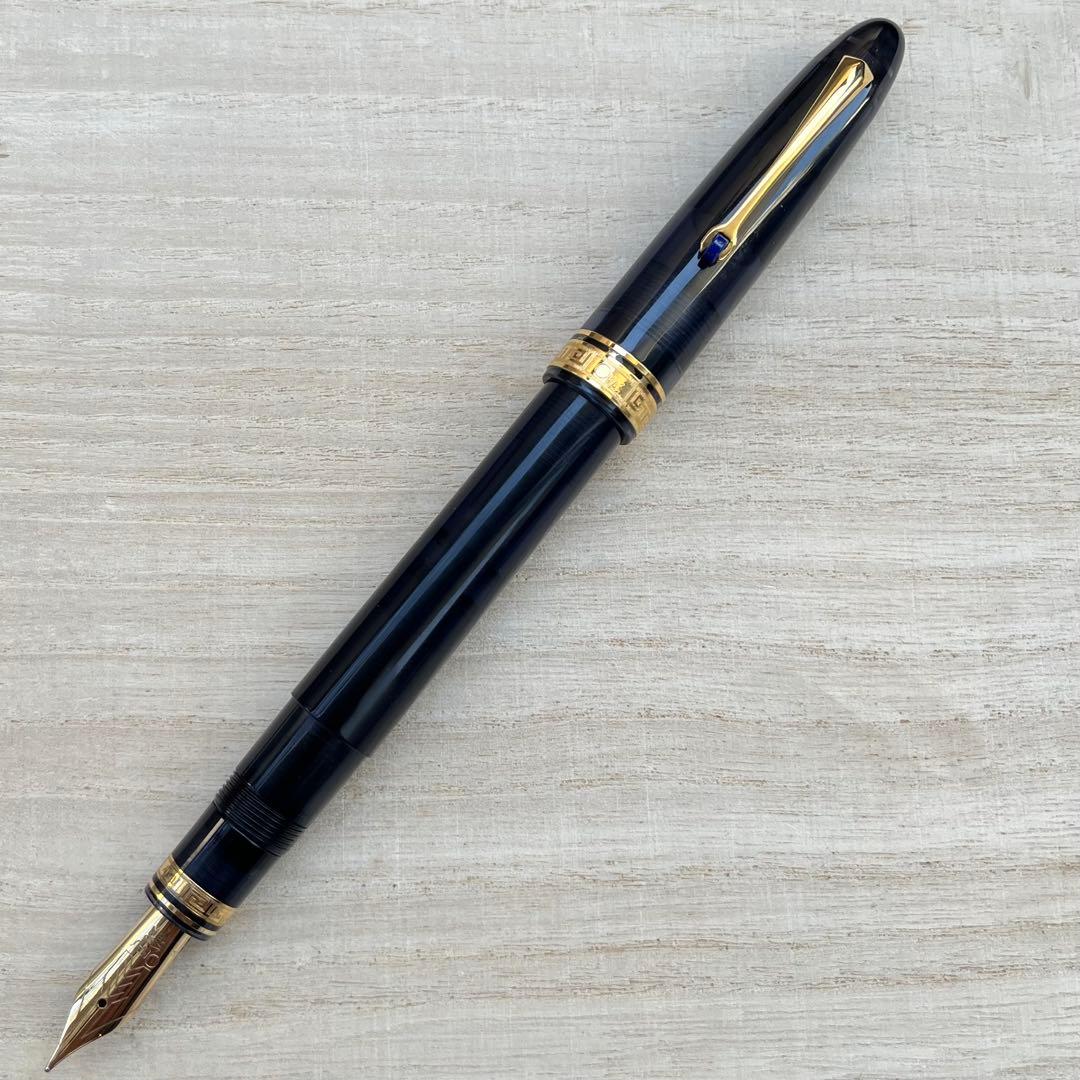 オマス オジバ ヴィジョン ロイヤルブルー ゴールドフィニッシュ 万年筆 M