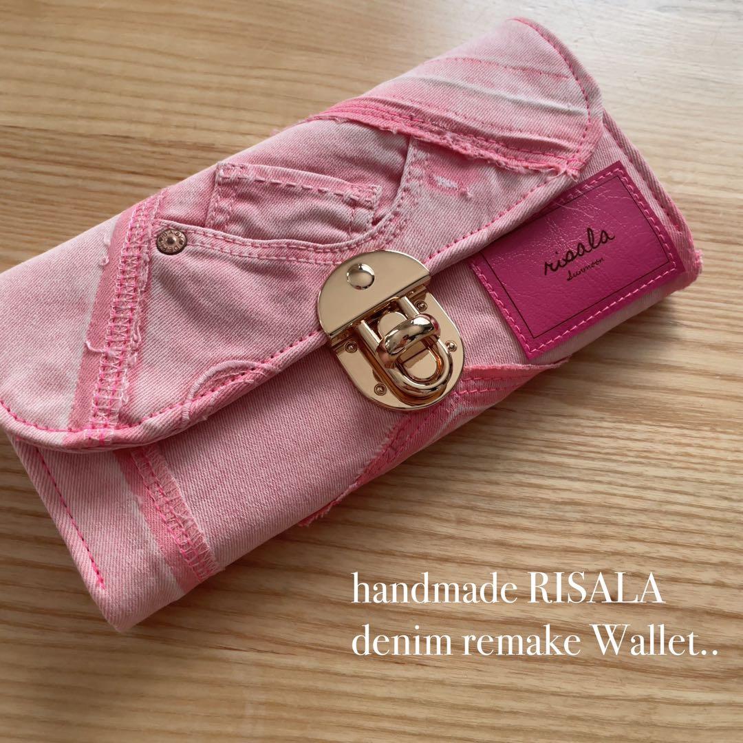 デニム リメイク ウォレット 長財布