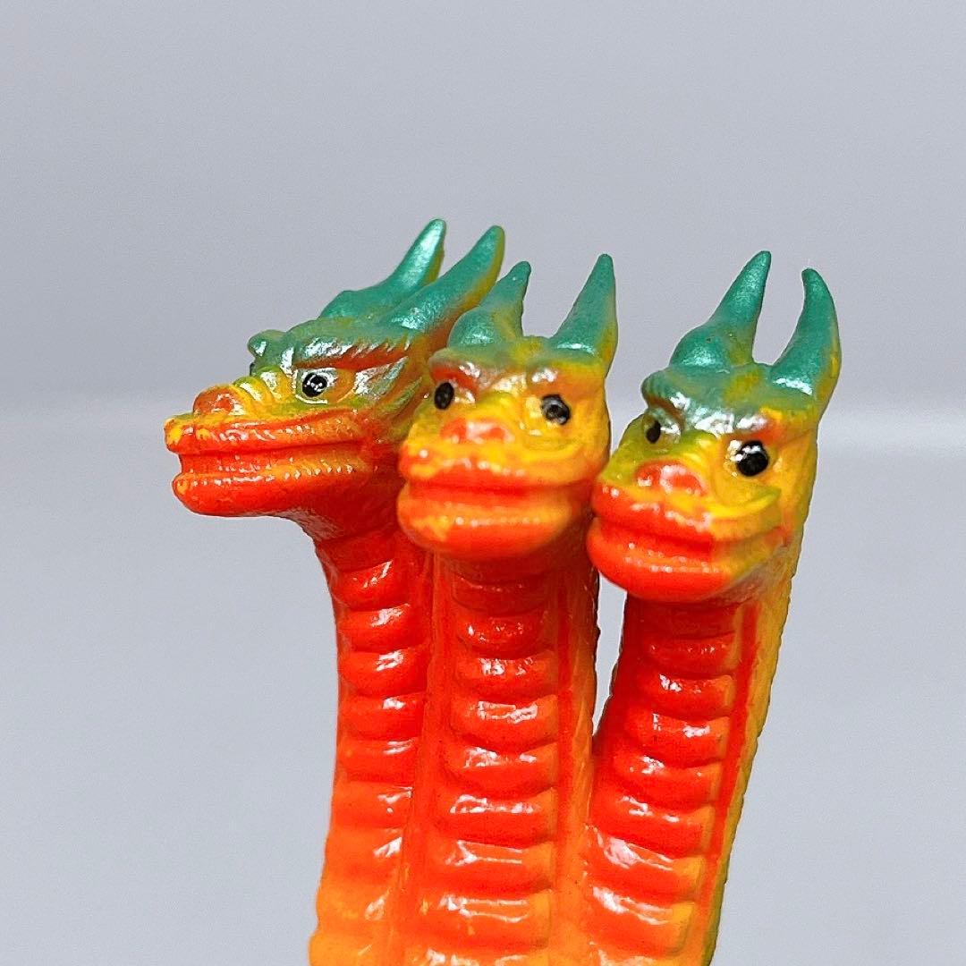 【激レアソフビ】当時物　ブルマァク　キングギドラ　ミドルサイズ　ツノ折れ無し