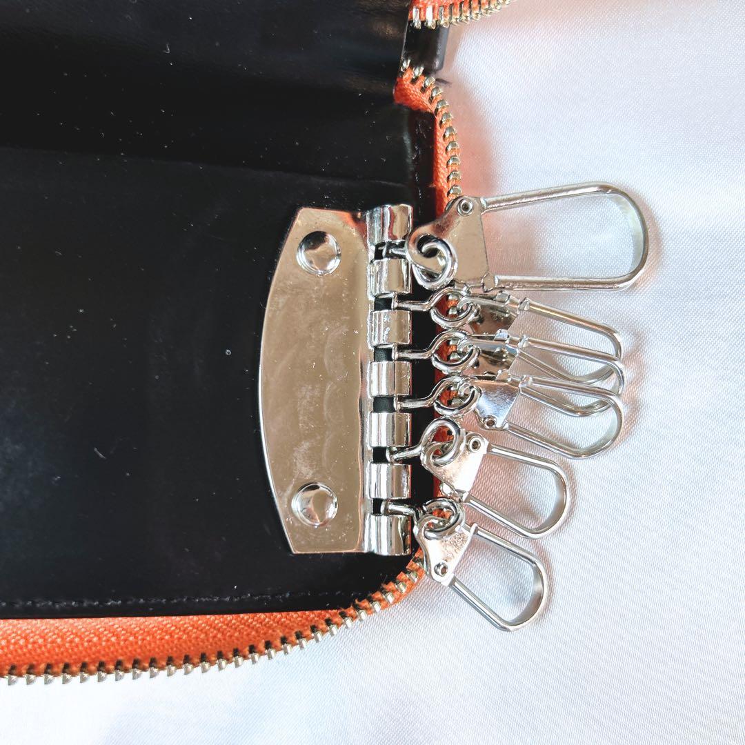 限定品 PORTER 6連 キーケース カードケース ガラスレザー ブラック