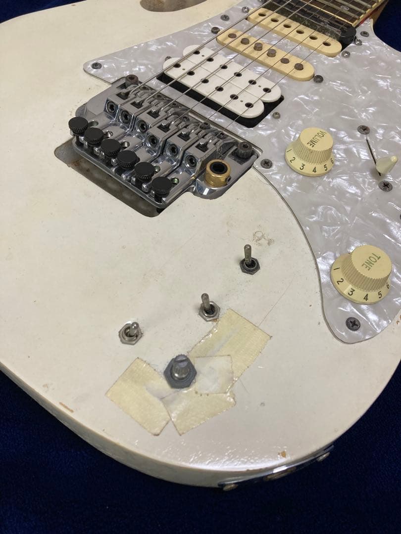 Ibanez JEM風 自作ギター LED付き