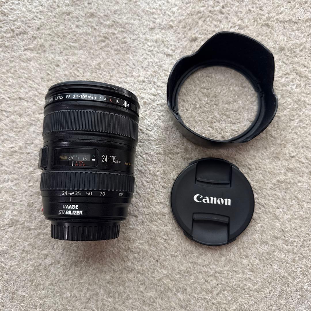 Canon EF 24-105mm f/4L IS USM レンズフード付き