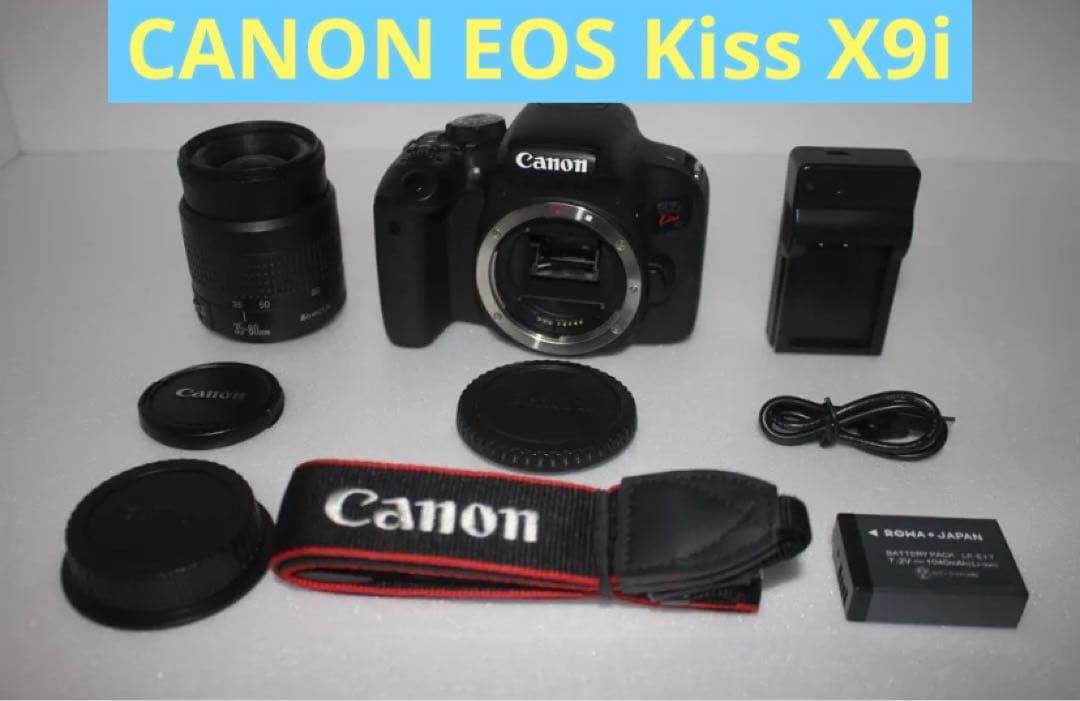 Wi-Fi&動画 キャノン Canon kiss X9i標準レンズセット