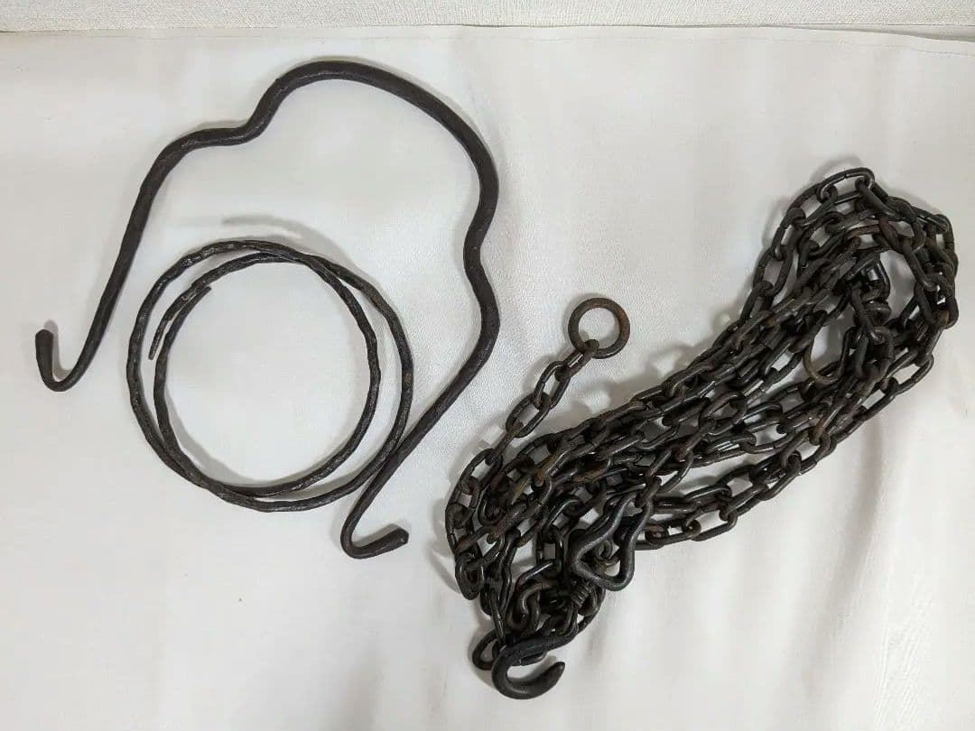 茶道具 釣釜道具 釣手釜鎖