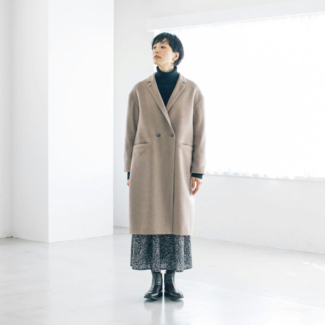 北欧暮らしの道具店　「冬のお出かけも私らしく」3WAYアレンジ襟チェスターコート