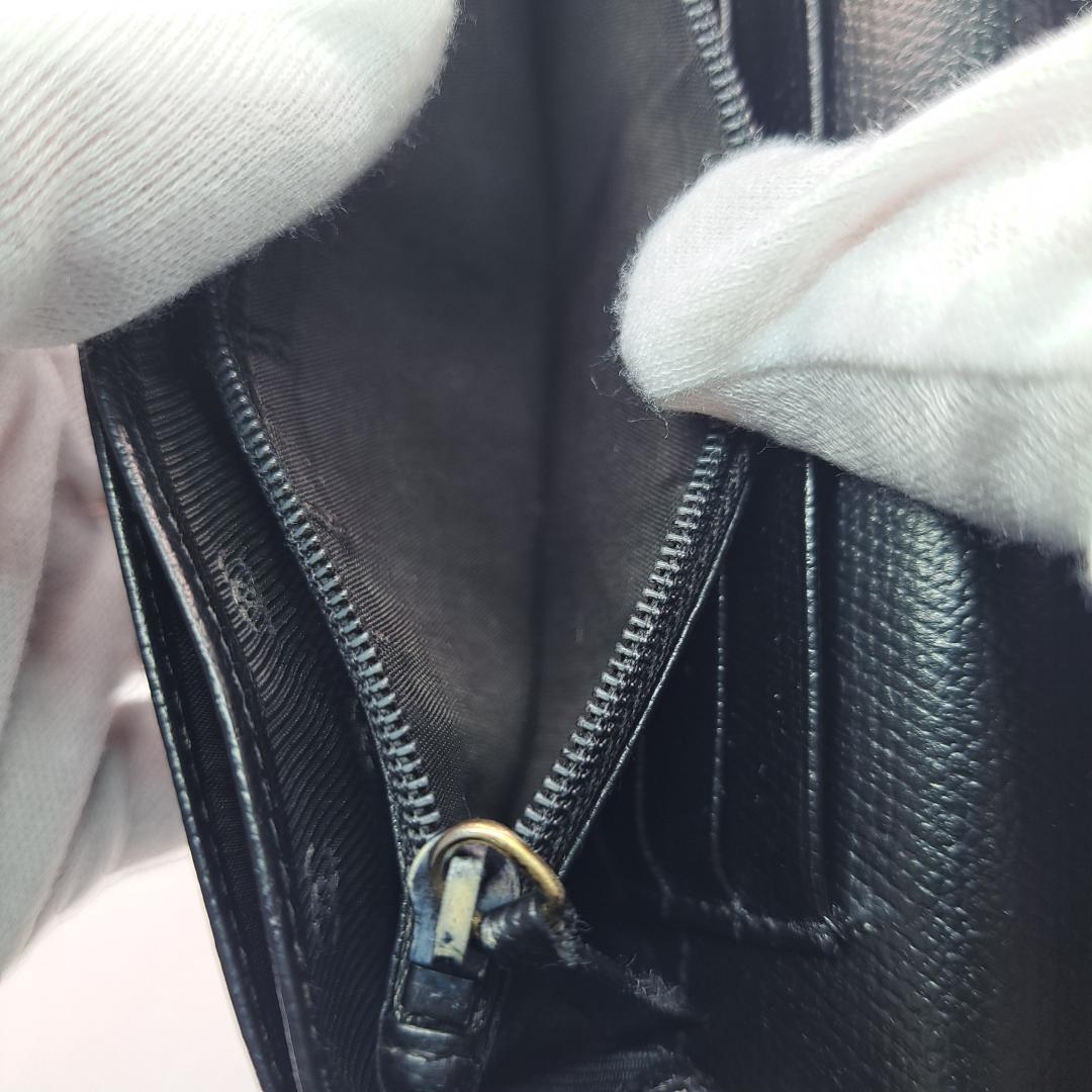 レア　CHANEL　ココボタン　コンパクト　ブラック　 二つ折り財布　財布