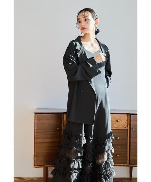 美品 niana ニアナ トランスペアレントヘムセットアップドレス М 結婚式