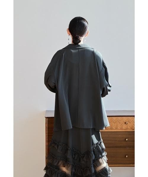 美品 niana ニアナ トランスペアレントヘムセットアップドレス М 結婚式