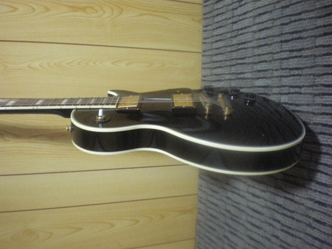 BUSKER'S ブラックレスポールエレキギター