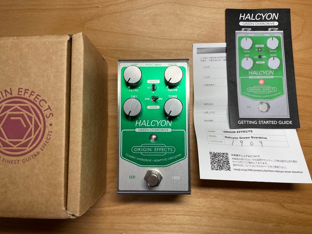《ほぼ新品》origin effects Halcyon green