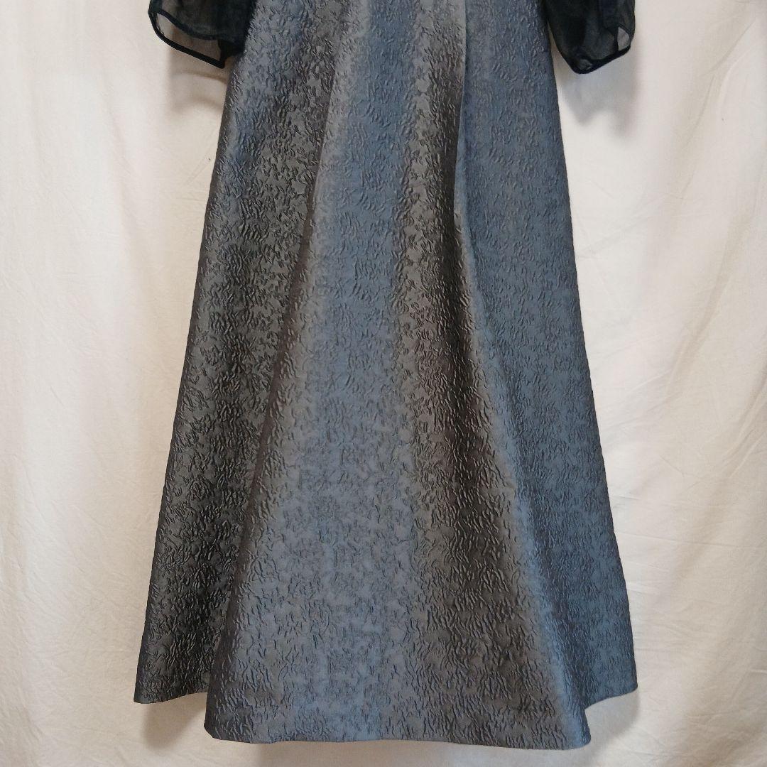 ルイルエブティック フレア ジャガードドレス ワンピース 結婚式 お呼ばれ