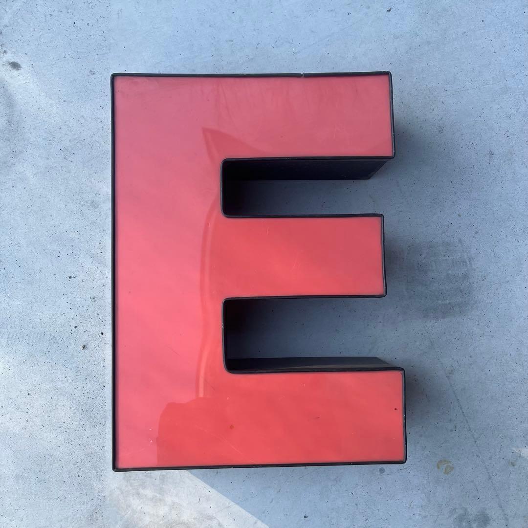 E 看板 アルファベット レターサイン 文字 アメリカ ビンテージ アンティーク