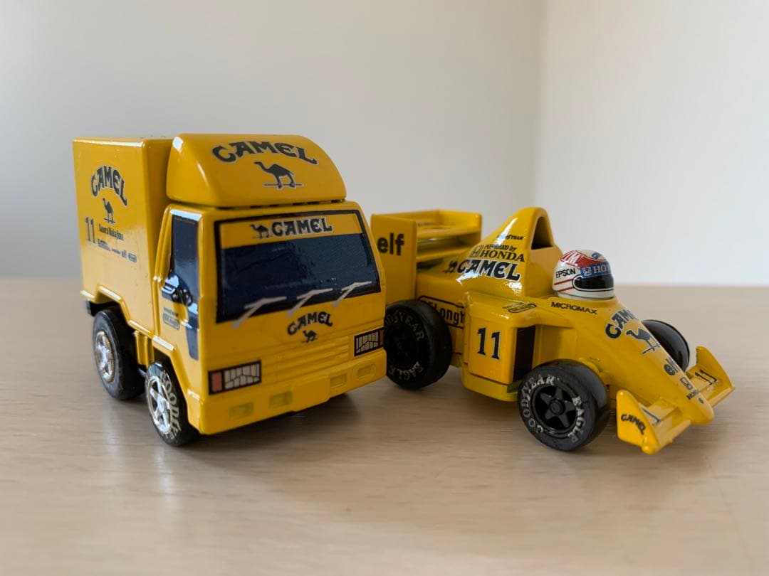 自作 チョロQ 中嶋悟 LOTUS 99T ロータス トランスポーター カスタム