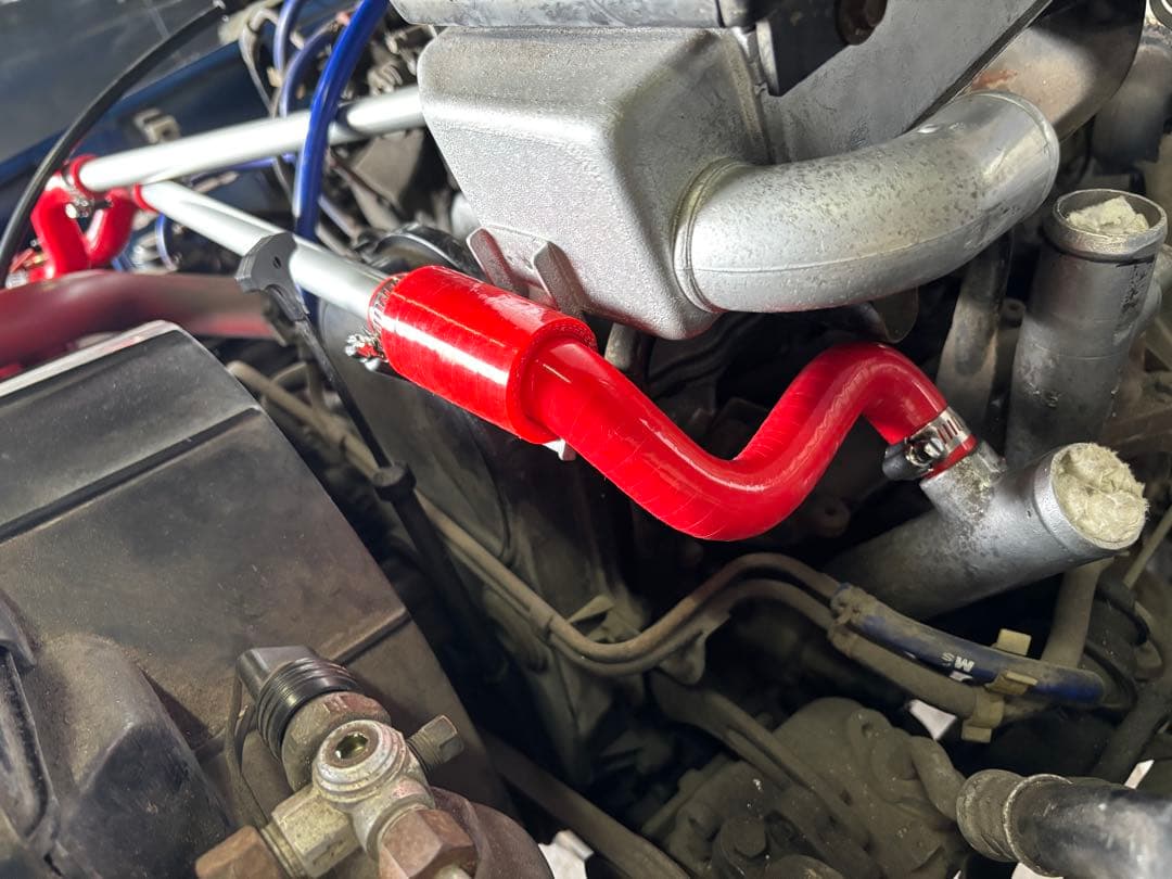 【しん/オーダー】ポン付！ジムニーJA11オイルキャッチタンク超希少レッド！