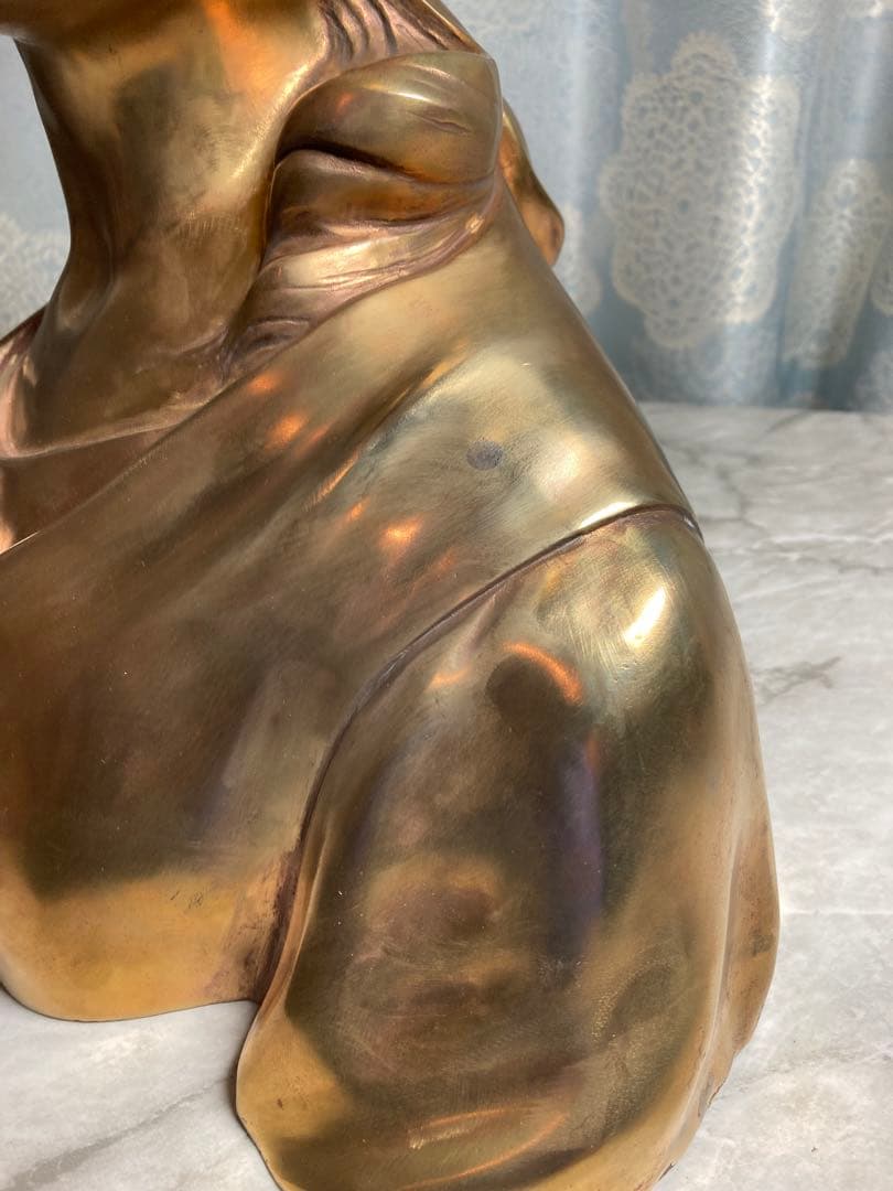 A.GORI　 真鍮製　女性胸像