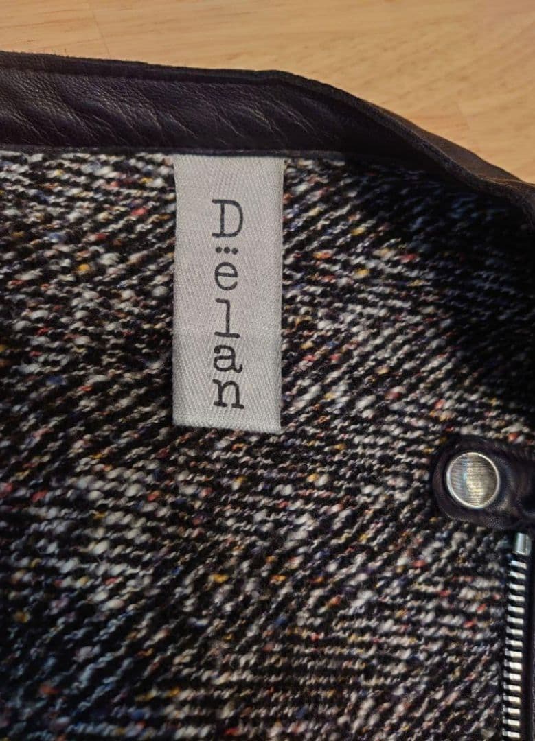 N*n様 秋冬 デラン Delan 国内正規品ウォッシュドラムレザーライダースジ