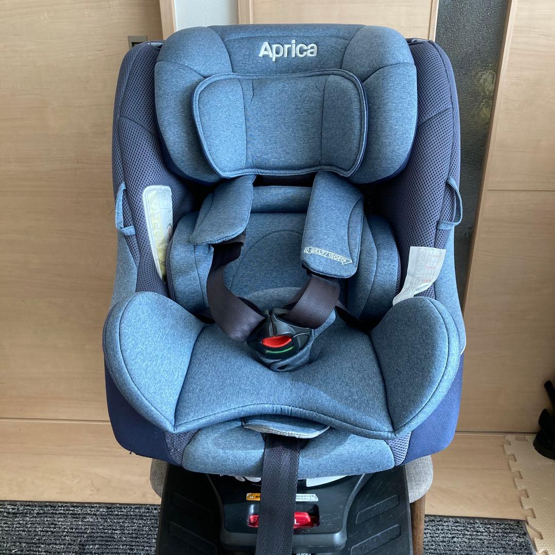 Aprica クルリラAD ライトネイビー　ISOFIX/シートベルト対応