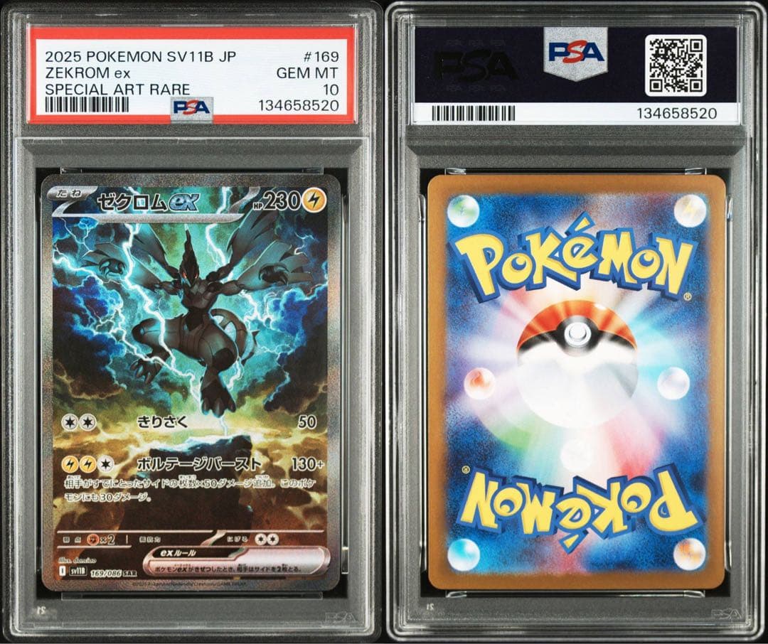 ポケモンカード ゼクロムex SAR PSA10 GEM MT 2025