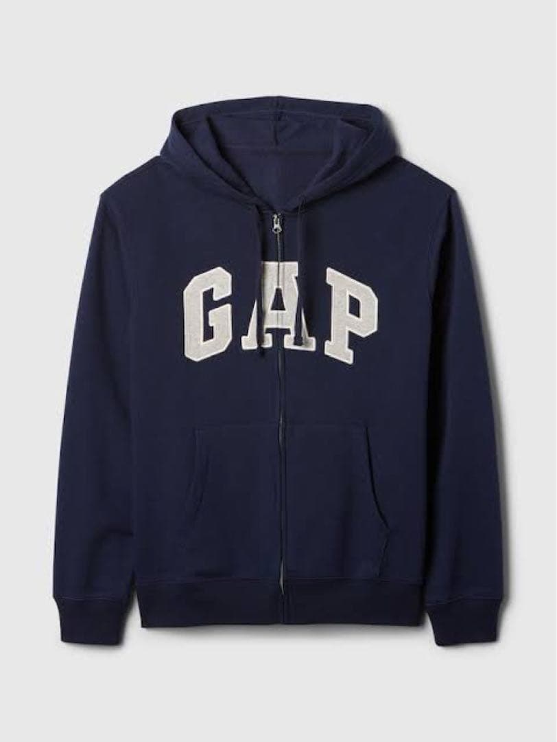 GAPロゴ フルジップパーカー Mサイズ ネイビー 新品 完売品
