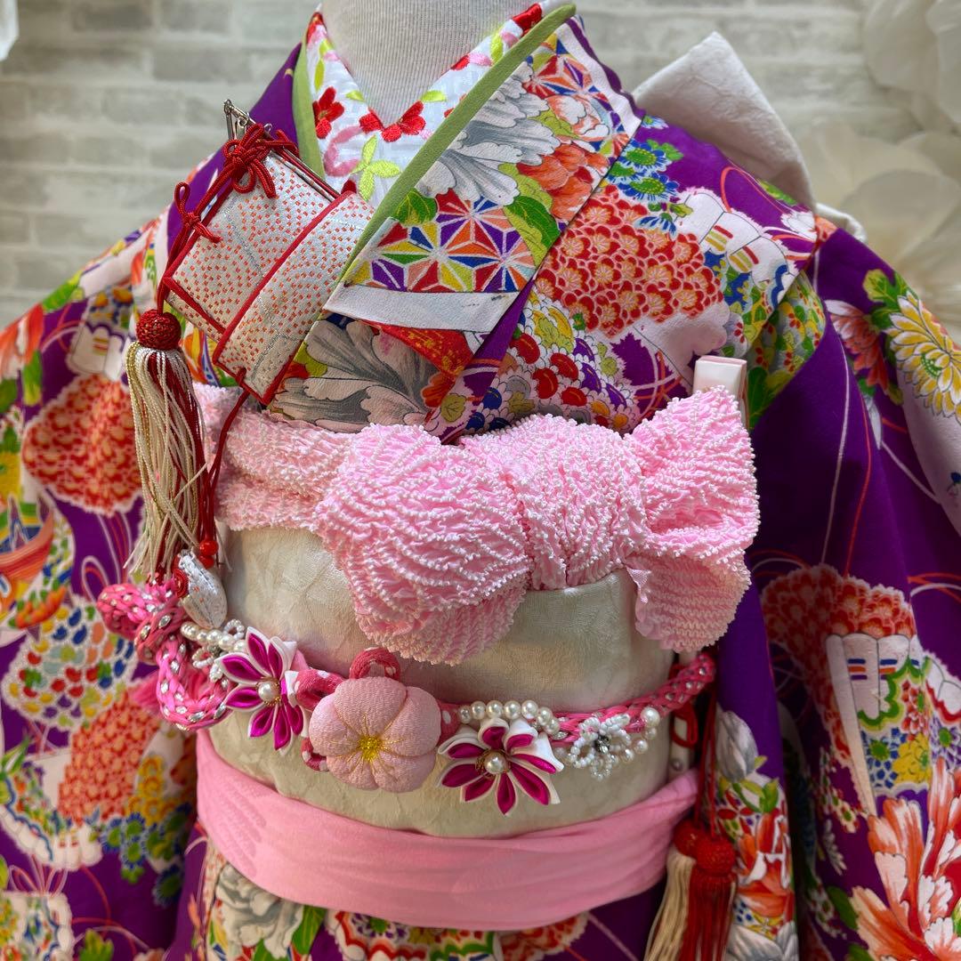 にゃんこ★アンティーク七五三着物セット★3歳用