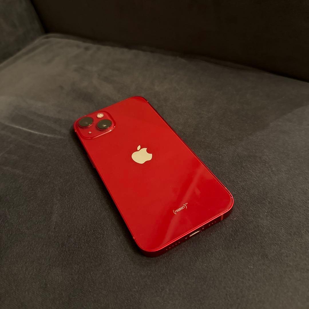 iPhone 13 RED 128GB SIMフリー 本体、純正ケーブル