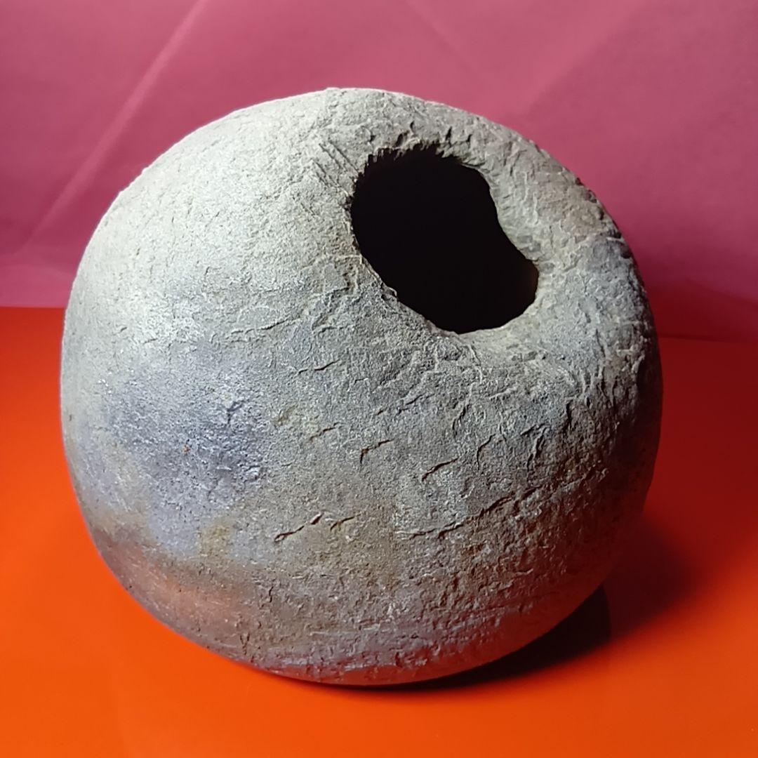 骨董品　安東利喜　花入　花器　花生　花瓶　備前壺　備前焼　希少