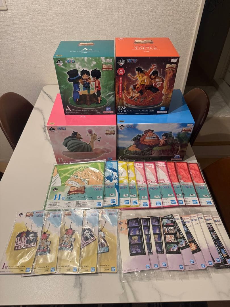 ワンピース フィギュアセットA、B、C、ラストワン、おまけ多数！