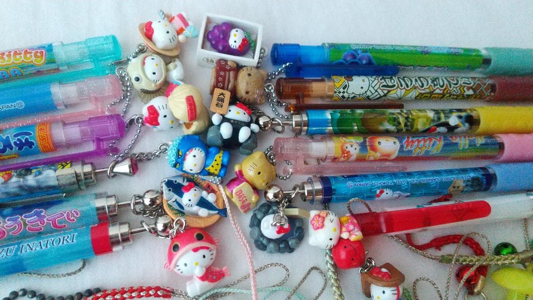 キティ　ご当地　根付け　ボールペン　シャープペン　ストラップ　まとめ売り
