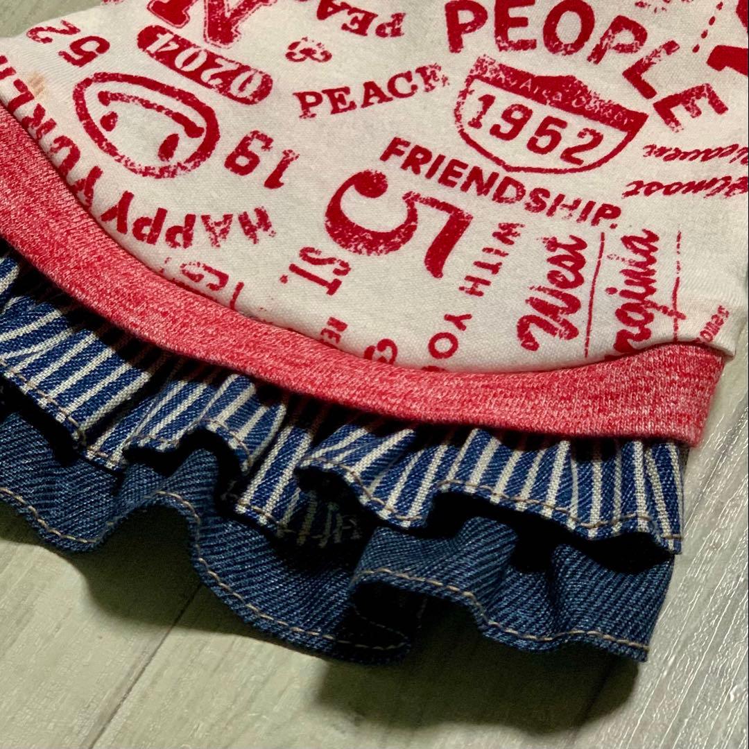 No.23 ハンドメイド犬服 ラグラン半袖Tシャツワンピース