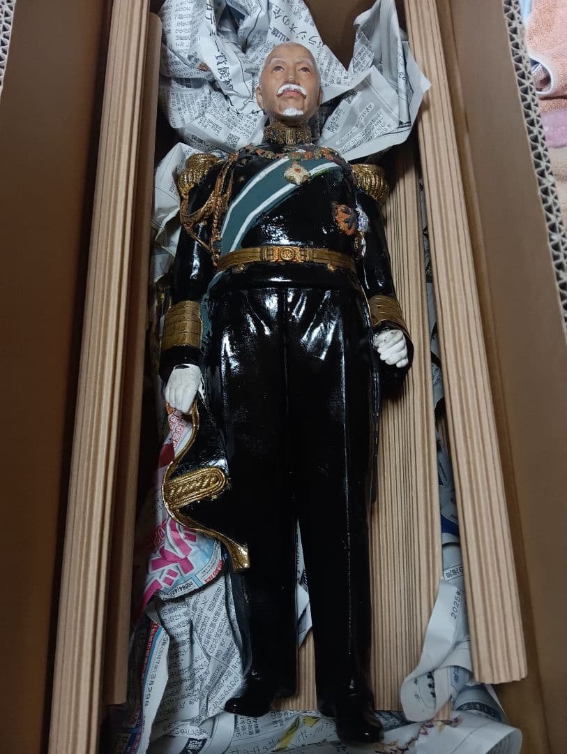 戦前稀少レア大日本帝国海軍東郷平八郎元帥大正〜昭和戦前頃４６センチ陶器人形当時物