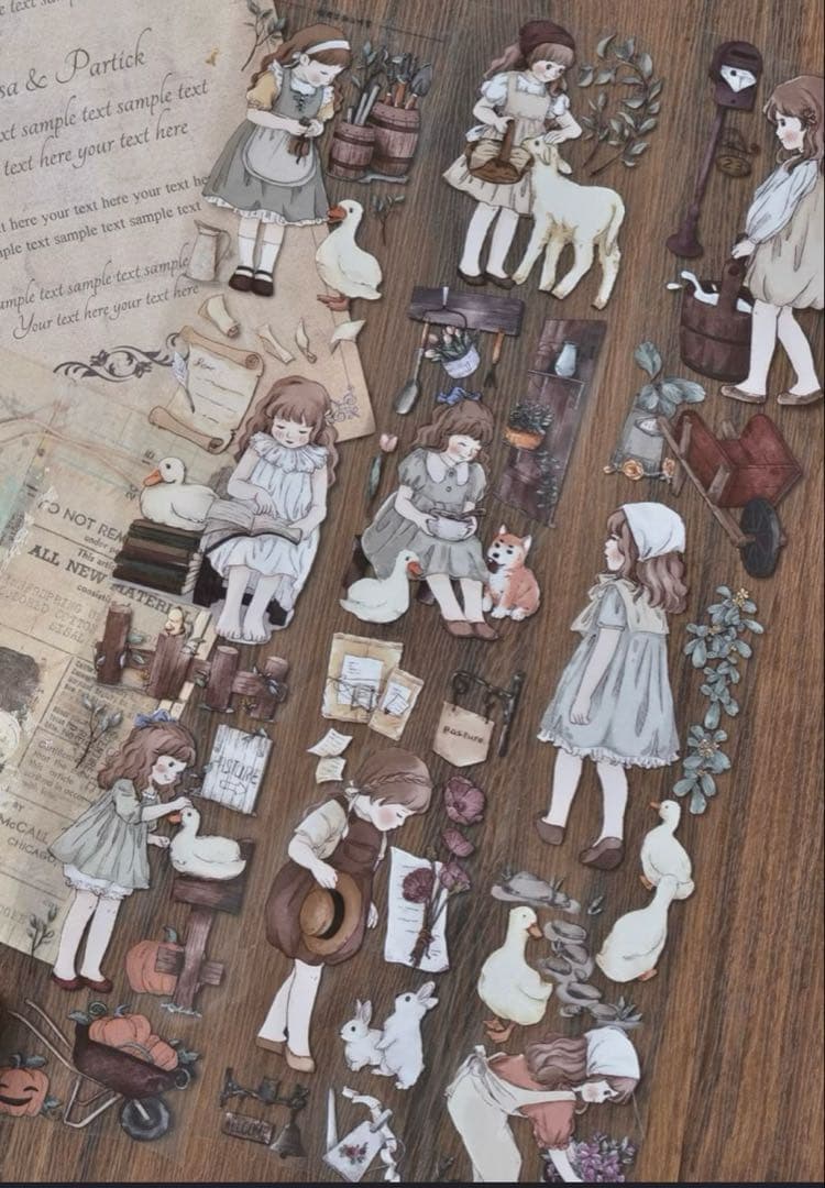 ジ*ン様 【処分価格】海外マステまとめ売り　人物/装飾