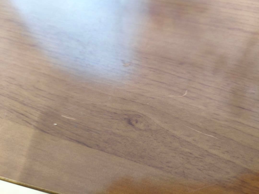 【断捨離中！さん専用】昇降テーブル ウッドブラウン 長方形 ペダル式