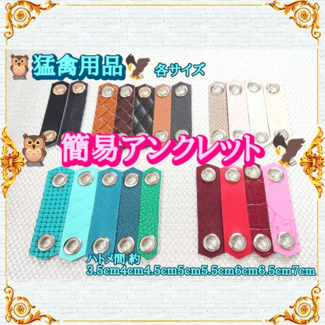 猛禽用品☆簡易アンクレット  各サイズ  在庫カラー確認用