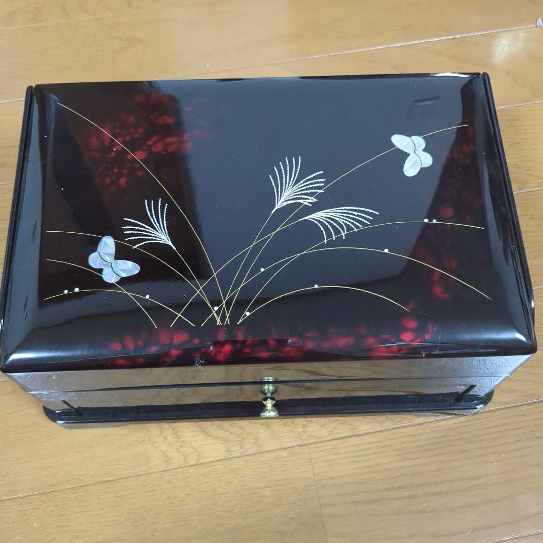 漆器 文箱 収納付き