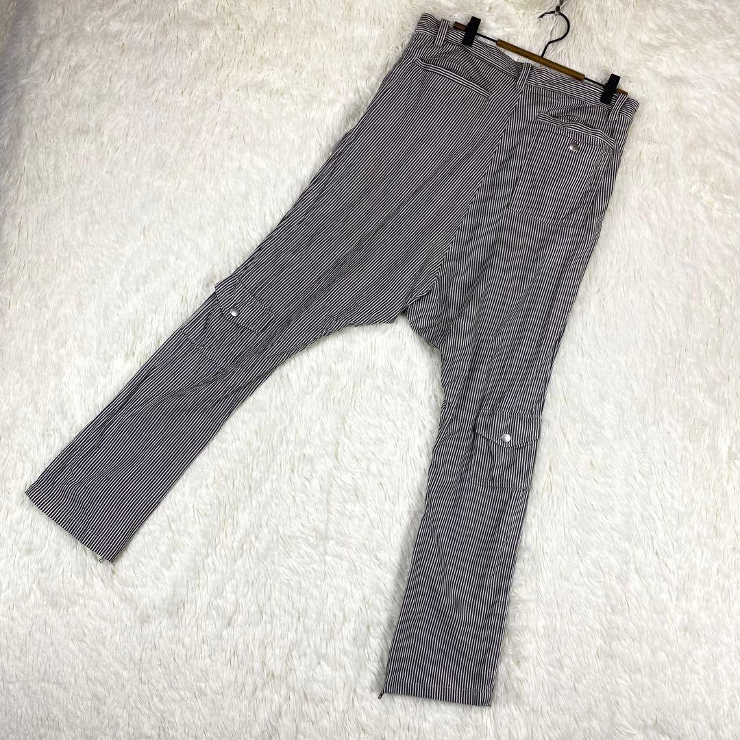 『NOZOMI ISHIGURO』(S) ストライプ サルエルパンツ