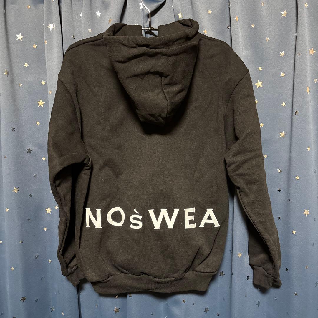 値下げ NOsWEA 黒 フーディー Mサイズ