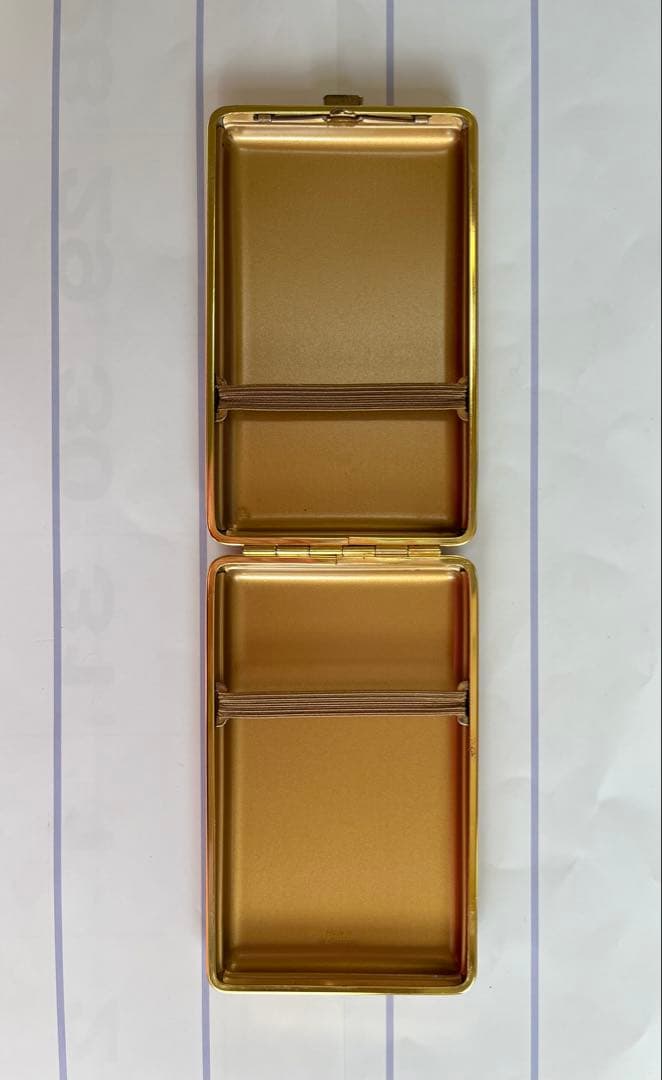 ⭐️【未使用】ゴールド ファイル 本皮 シガレット ケース カラチオラ 西ドイツ製