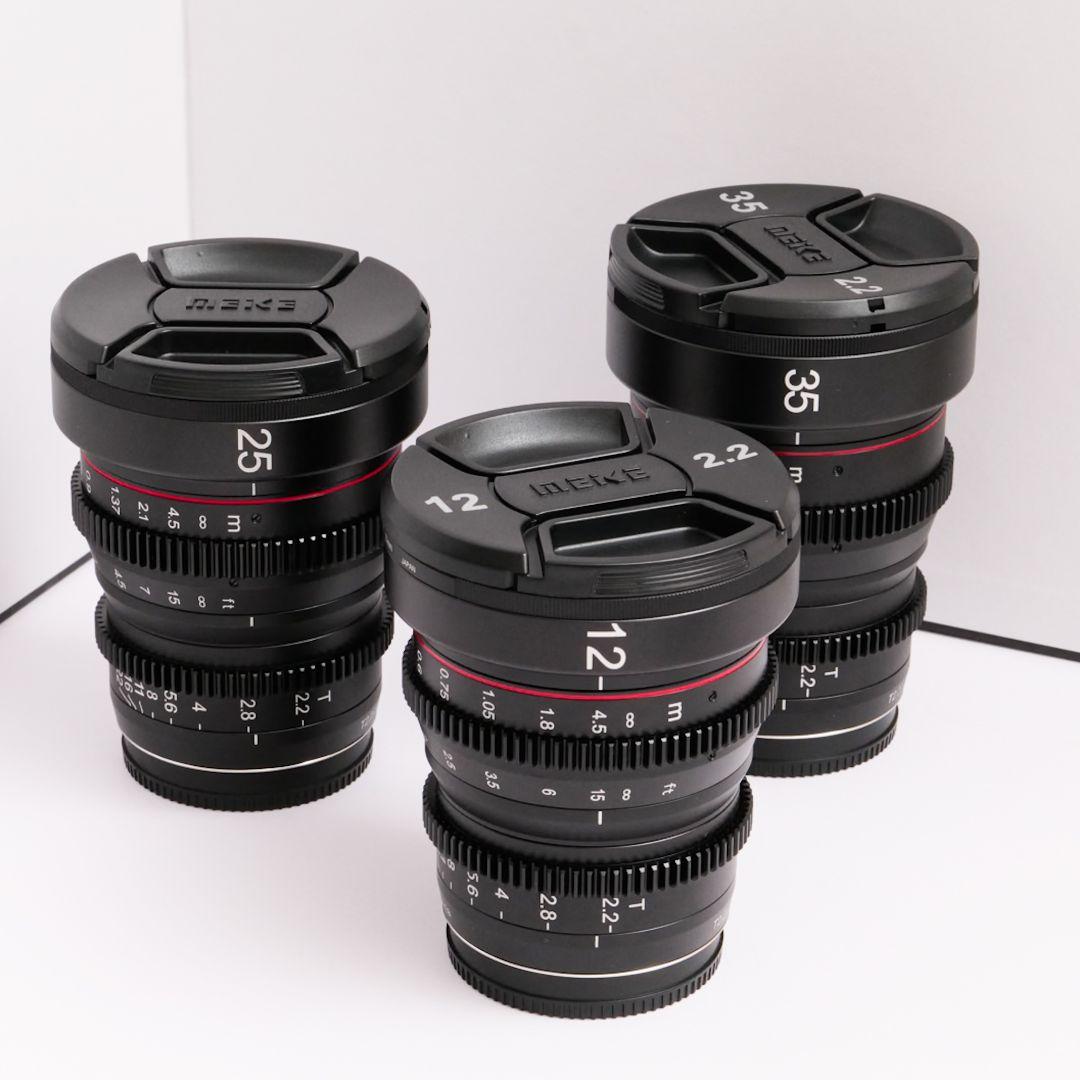 meike T2.2 シネレンズ　マイクロフォーサーズ　3本セット