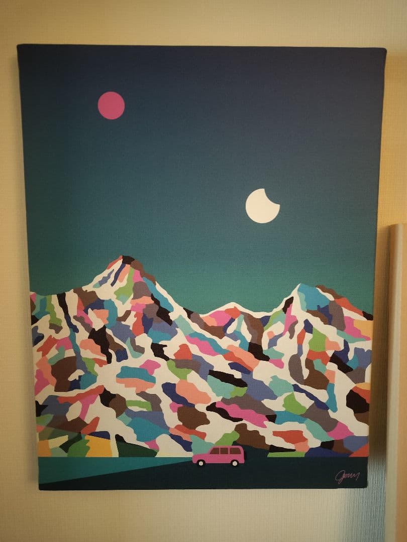 美品　ジェリー鵜飼　キャンバスアート