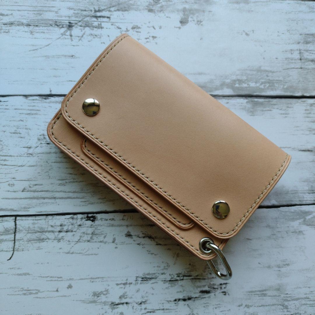 3層　ミドルトラッカー　ウォレット　財布　本革