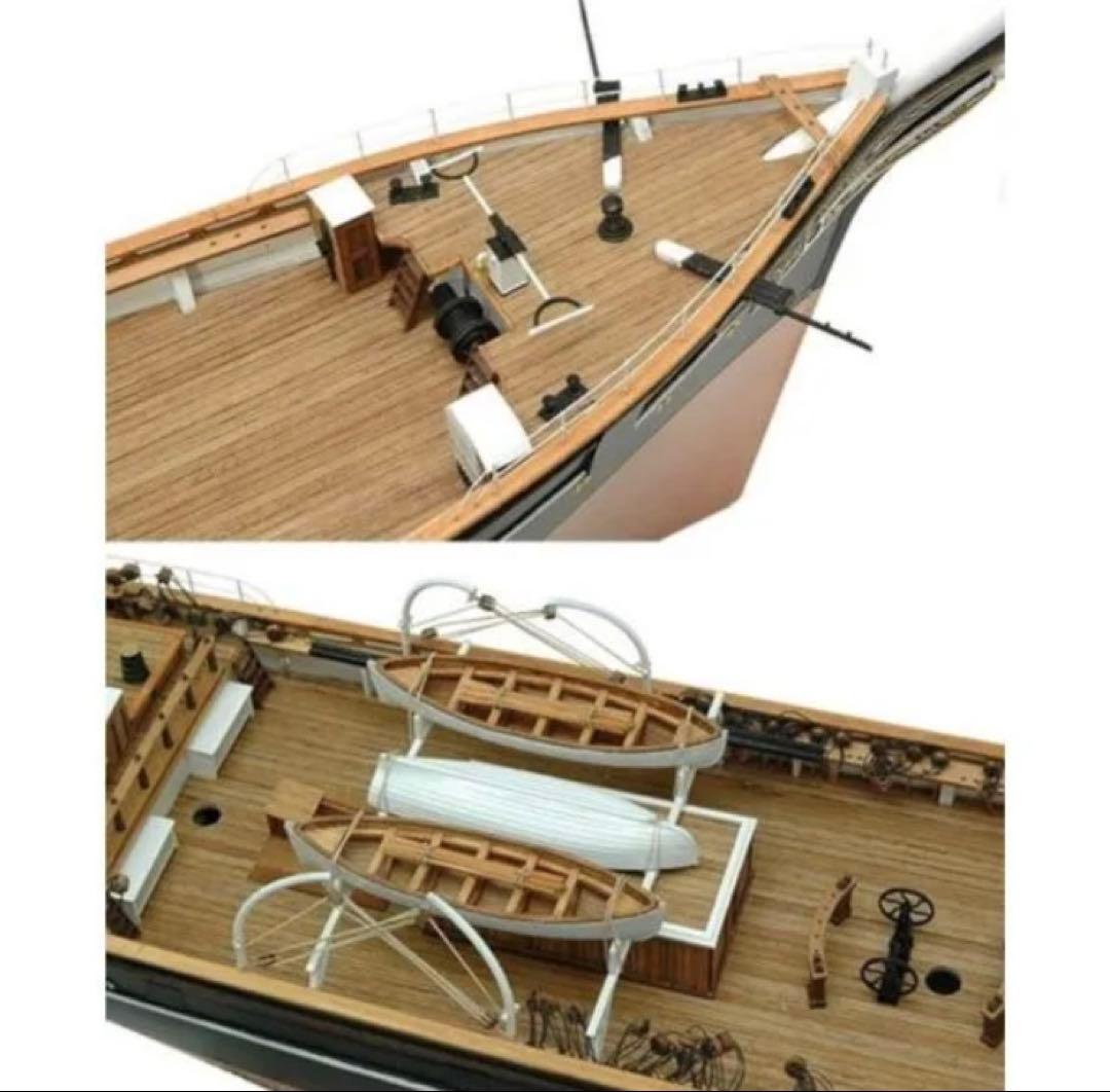 【希少商品】木製帆船模型 1/80カティサーク 帆付